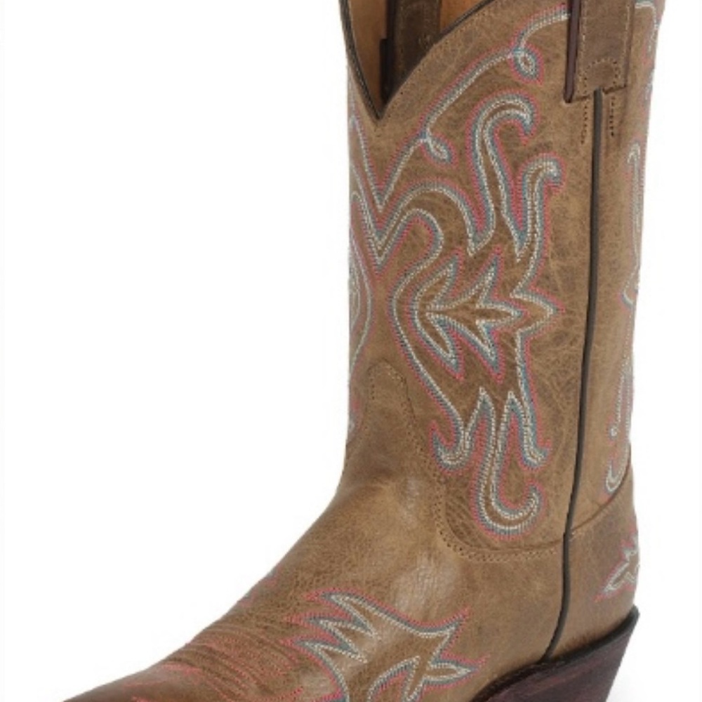 Justin Boots Ladies ‘Bent Rail’ Brown Leather Cowboy Western Boots